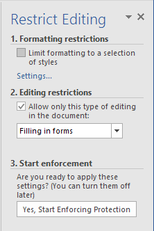 create forms that users complete or print in word for mac